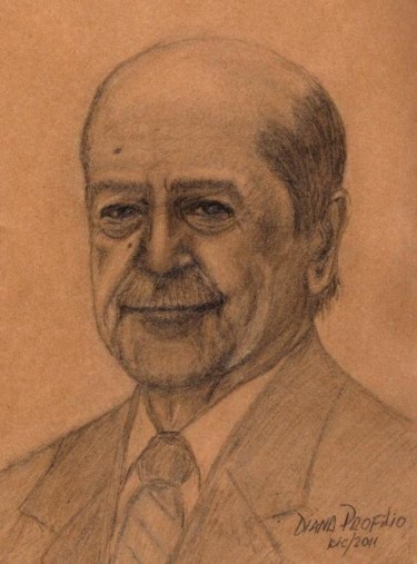 Drawing titled "Marcelino Menéndez…" by Diana Profilio, Original Artwork, Other