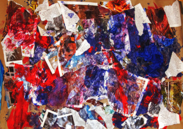 Painting titled "Pages from the Past" by Diana Ringo, Original Artwork, Collages