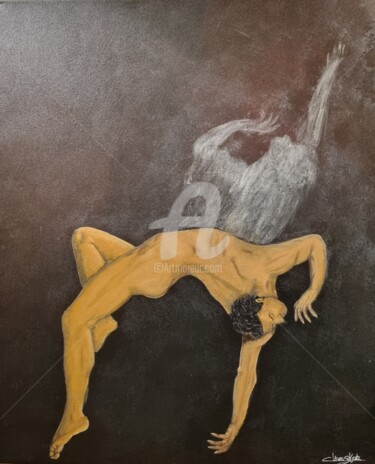 Картина под названием "La Décorporation" - Dianaskova Art, Подлинное произведение искусства, Акрил