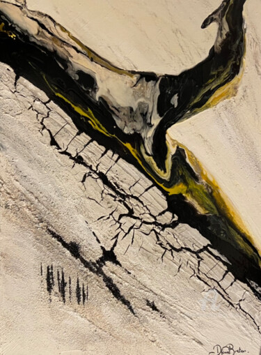 Painting titled "Le jour où tout bas…" by Diane Breton, Original Artwork, Acrylic