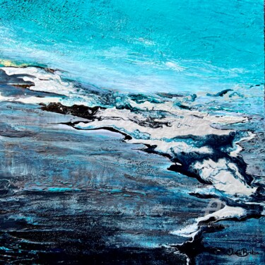 Картина под названием "Guidel, plage du lo…" - Diane Breton, Подлинное произведение искусства, Акрил Установлен на Деревянна…