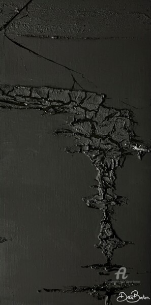 Ζωγραφική με τίτλο "après l'éclair" από Diane Breton, Αυθεντικά έργα τέχνης, Ακρυλικό Τοποθετήθηκε στο Ξύλινο φορείο σκελετό