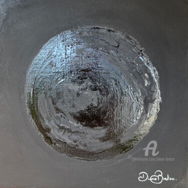 Картина под названием "Planète" - Diane Breton, Подлинное произведение искусства, Акрил Установлен на Деревянная рама для но…
