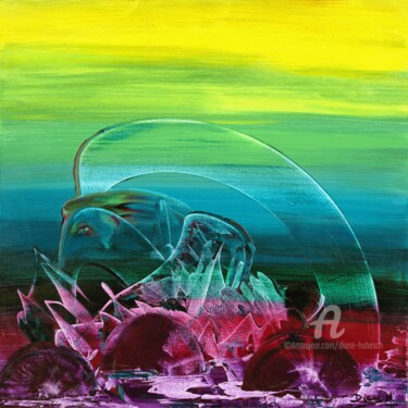 Peinture intitulée "Chaos - Puissance -…" par Diane Hubesch, Œuvre d'art originale, Acrylique