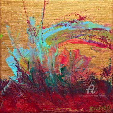 Painting titled "23.L'énergie du che…" by Diane Hubesch, Original Artwork, Acrylic Mounted on Wood Stretcher frame