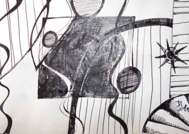 Disegno intitolato "Danse de vie" da Diane Medus, Opera d'arte originale, Acrilico