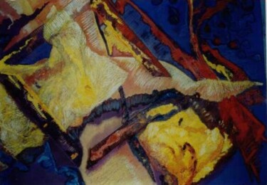 Peinture intitulée "Hors du cadre" par Diane Medus, Œuvre d'art originale, Pastel