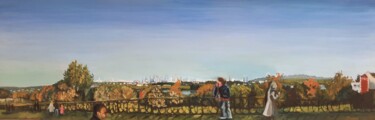 Peinture intitulée "La Terrasse de Sain…" par Diane Medus, Œuvre d'art originale, Huile