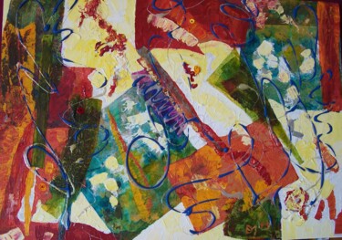 Peinture intitulée "Jubilation, 2005" par Diane Medus, Œuvre d'art originale, Acrylique