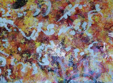 Peinture intitulée "La boussole débouss…" par Diane Medus, Œuvre d'art originale, Encre