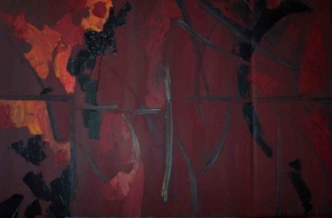 Peinture intitulée "Vent d'automne, ens…" par Diane Medus, Œuvre d'art originale, Huile