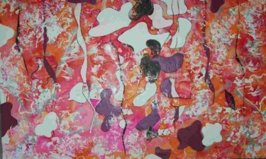 Peinture intitulée "Taches de soleil" par Diane Medus, Œuvre d'art originale, Huile