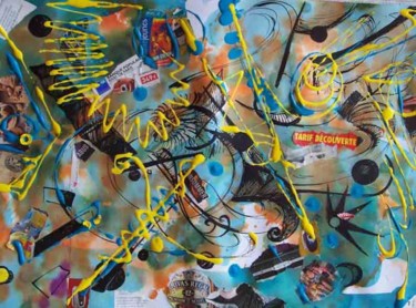 Peinture intitulée "Actualités, consomm…" par Diane Medus, Œuvre d'art originale, Encre