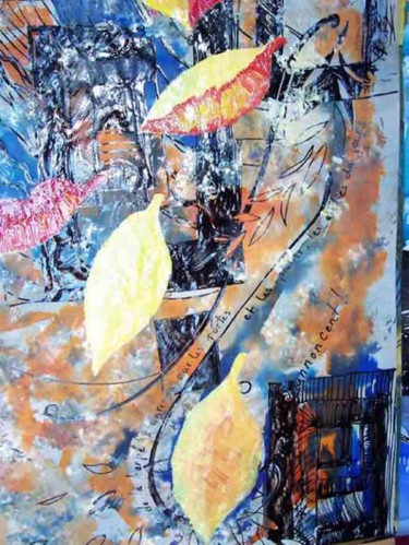 Pintura titulada "Les Portes, picto-p…" por Diane Medus, Obra de arte original, Acrílico