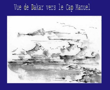 "Vue sur le Cap Manu…" başlıklı Tablo Diane Medus tarafından, Orijinal sanat, Diğer