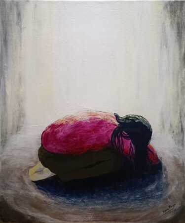 Картина под названием "Mes larmes secrètes" - Diane Mongis (YeshouArt), Подлинное произведение искусства, Акрил Установлен н…