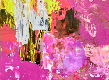 Peinture intitulée "Hot Pink" par Diane Leon, Œuvre d'art originale, Acrylique