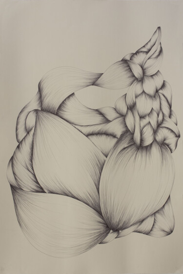 图画 标题为“Stylo numéro 2” 由Diane Tham Vo, 原创艺术品, 圆珠笔