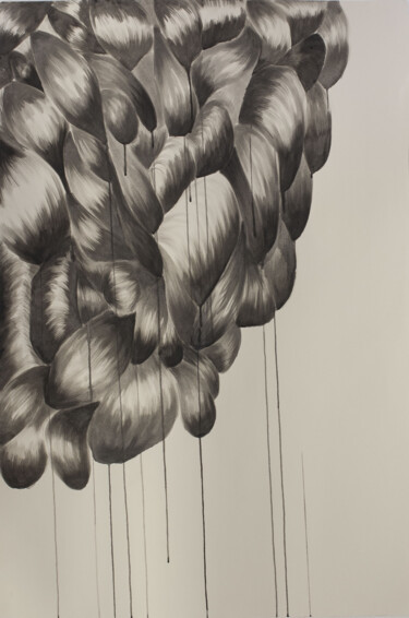 Рисунок под названием "Encre numéro 2" - Diane Tham Vo, Подлинное произведение искусства, Чернила