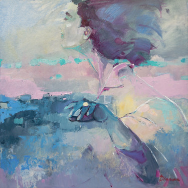 Malerei mit dem Titel "Through the air" von Tatyana Bashtannik (Tatyana Dianova), Original-Kunstwerk, Öl