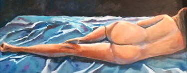 Peinture intitulée "Nudo di schiena" par Bruno Betti, Œuvre d'art originale, Acrylique