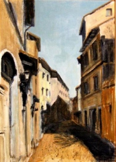 Painting titled "Trastevere" by Bruno Betti, Original Artwork, Acrylic
