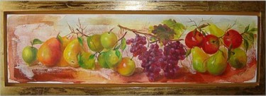 Pintura intitulada "Painel Frutas" por Di Carvalho, Obras de arte originais, Óleo