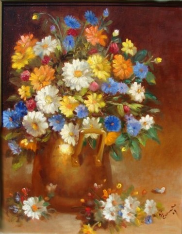 Pintura intitulada "Flores do Campo" por Di Carvalho, Obras de arte originais