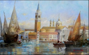 Pintura intitulada "veneza.jpg" por Di Carvalho, Obras de arte originais, Óleo