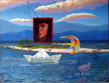 Pintura titulada "Migraciones ludicas…" por Dickermany, Obra de arte original