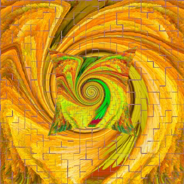 Digitale Kunst mit dem Titel "Marvelous Swirl two" von Dida Andr & Tevah.Art Studio, Original-Kunstwerk, Digitale Malerei