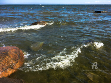 Fotografie getiteld "Baltic Sea Waves" door Dida Andr & Tevah.Art Studio, Origineel Kunstwerk, Digitale fotografie