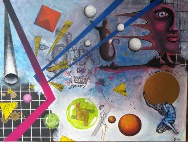 L'énigme Pintura titulada "L'énigme" por Diogo Gaspar, Obra de arte original, Acrílico