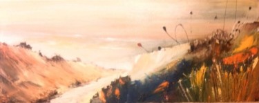 Peinture intitulée "les dunes" par Didier Delannoy, Œuvre d'art originale