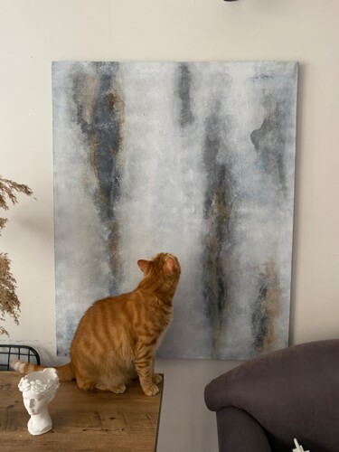 Dessin intitulée "Akış" par Didem Poslu, Œuvre d'art originale, Acrylique Monté sur artwork_cat.