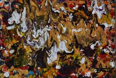 Malerei mit dem Titel "' Transmutisme "" von Didier Aumignon (didAUM), Original-Kunstwerk, Öl Auf Keilrahmen aus Holz montie…