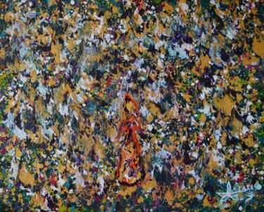 Peinture intitulée "" Elle était une fo…" par Didier Aumignon (didAUM), Œuvre d'art originale, Huile Monté sur Châssis en bo…