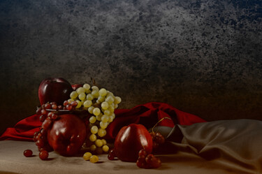 Photographie intitulée "Les pommes et les r…" par Didier Bloch, Œuvre d'art originale, Photographie manipulée