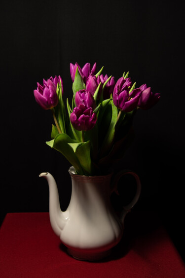 Photography titled "Les tulipes violett…" by Didier Bloch, Original Artwork, Digital Photography