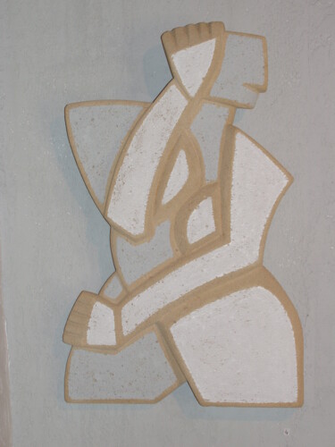 Rzeźba zatytułowany „R4c Discrétion” autorstwa Didier Bouteau, Oryginalna praca, Beton komórkowy