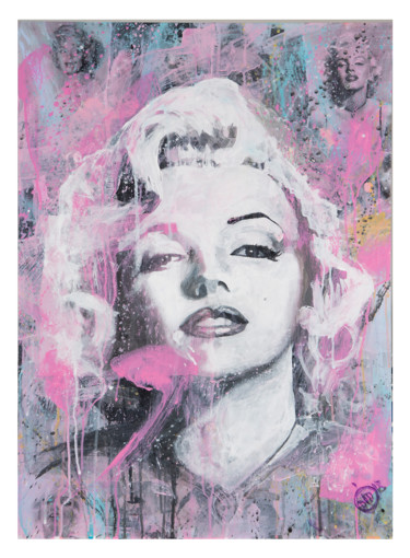 Painting titled "Marylin Monroe" by Didier Chastan, Original Artwork, Acrylic