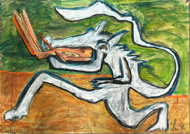 제목이 ""Dragon""인 미술작품 Didier Chenu로, 원작, 기름