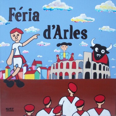 제목이 "Férias d 'Arles"인 미술작품 Didier Dordeins로, 원작, 아크릴