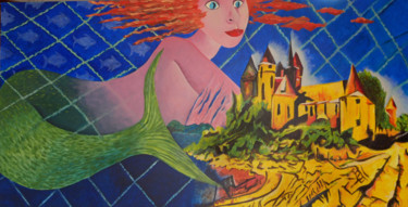 Peinture intitulée "La sirène de Val" par Didier Dubuis, Œuvre d'art originale, Acrylique