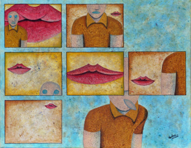 Peinture intitulée "L'être chair" par Didier Dubuis, Œuvre d'art originale, Huile