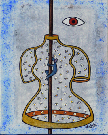 Painting titled "A l'intérieur de la…" by Didier Dubuis, Original Artwork