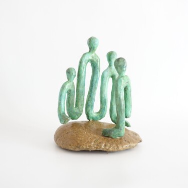 Sculptuur getiteld "famille 2" door Didier Fournier, Origineel Kunstwerk, Bronzen