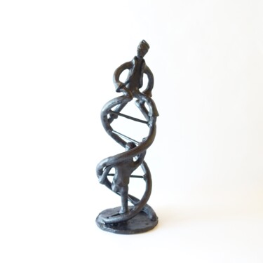 Sculpture titled "Chromosome walking" by Didier Fournier, Original Artwork, Bronze