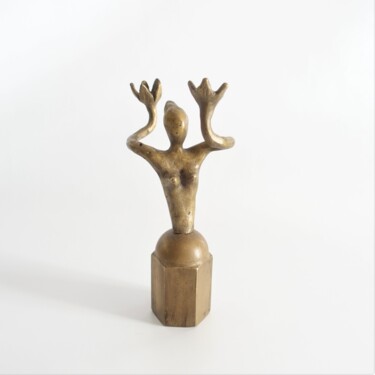 Escultura intitulada "L'écrou" por Didier Fournier, Obras de arte originais, Bronze