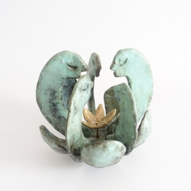 Sculpture intitulée "L'éclosion" par Didier Fournier, Œuvre d'art originale, Bronze